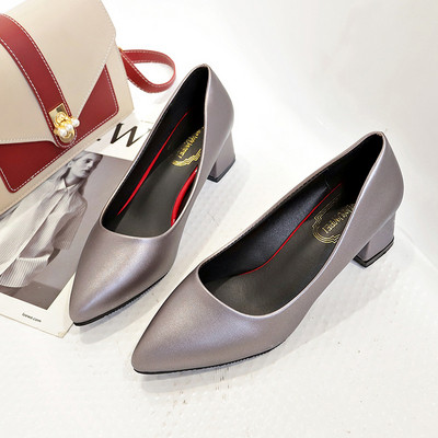 Lapos talpú, hegyes női bőrcipő