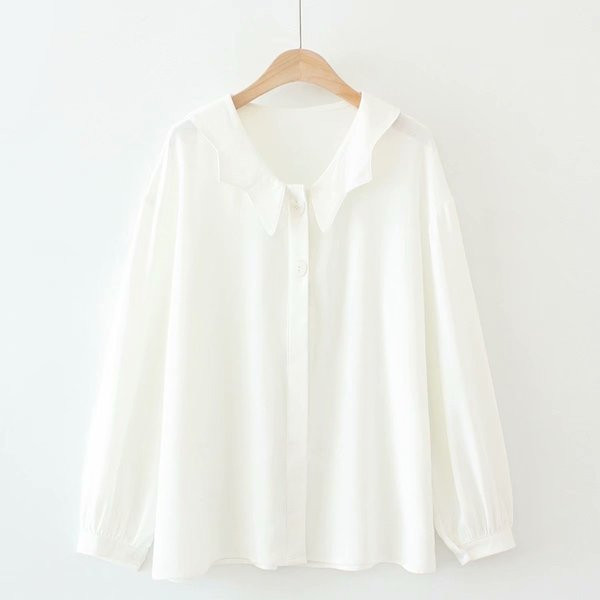 Modern női ing gombokkal és hosszú ujjú