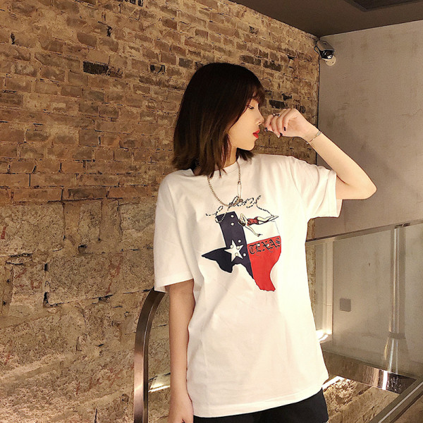 Tricou dama model larg cu aplicatie