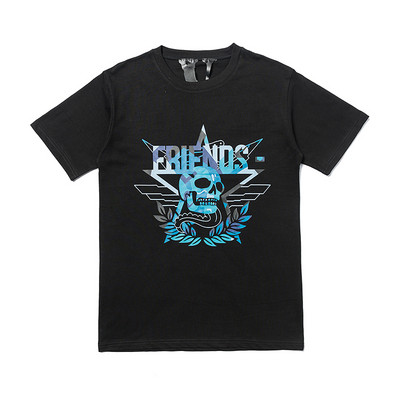 Ležerna široka majica s aplikacijama i kratkim rukavima