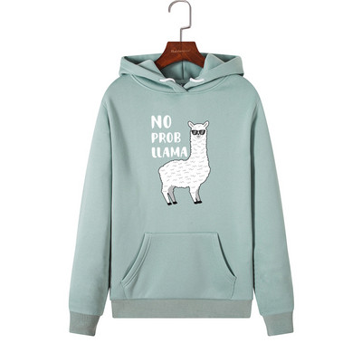 Svakodnevna ženska majica s aplikacijom, dugim rukavima i kapuljačom