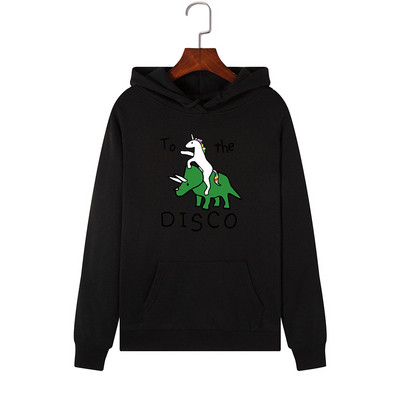 Модерен дамски суичър с апликация и дълъг ръкав