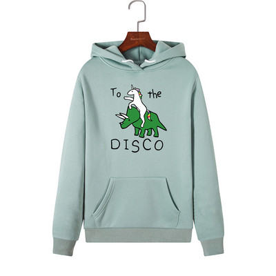 Модерен дамски суичър с апликация и дълъг ръкав