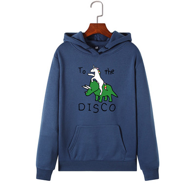 Модерен дамски суичър с апликация и дълъг ръкав