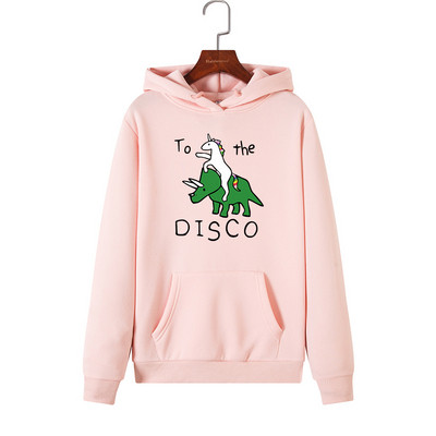 Модерен дамски суичър с апликация и дълъг ръкав