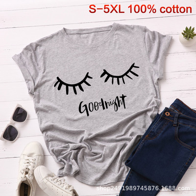 Sieviešu ikdienas t-krekls ar aplikāciju un ovālu kakla izgriezumu