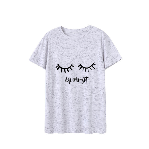 Sieviešu ikdienas t-krekls ar aplikāciju un ovālu kakla izgriezumu