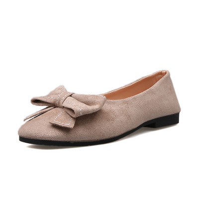 Sieviešu ikdienas apavi no eko zamšādas ar lentīti