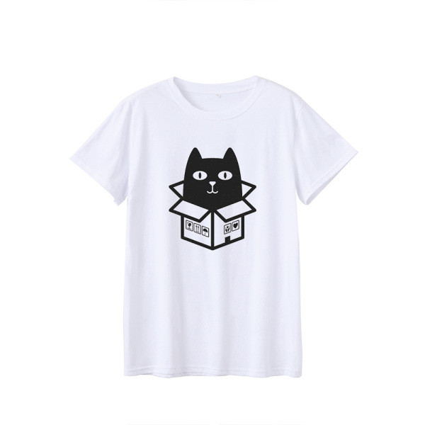 Női alkalmi póló színes rátéttel és ovális nyakkivágással