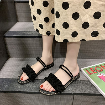 Модерни дамски сандали с равна подметка 