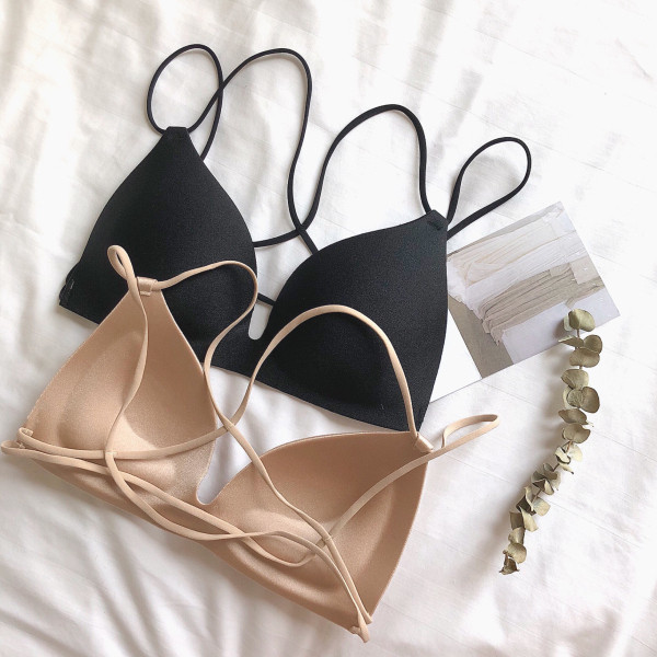 Sutien casual dama cu cupa triunghiulara si tampoane