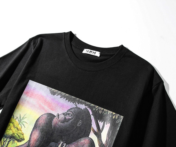 Uue mudeli lühikeste varrukate ja aplikatsiooniga unisex t-särk