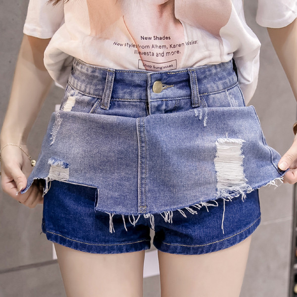 Novi model ženske suknje sa metalnim elementima i pocepanim motivima