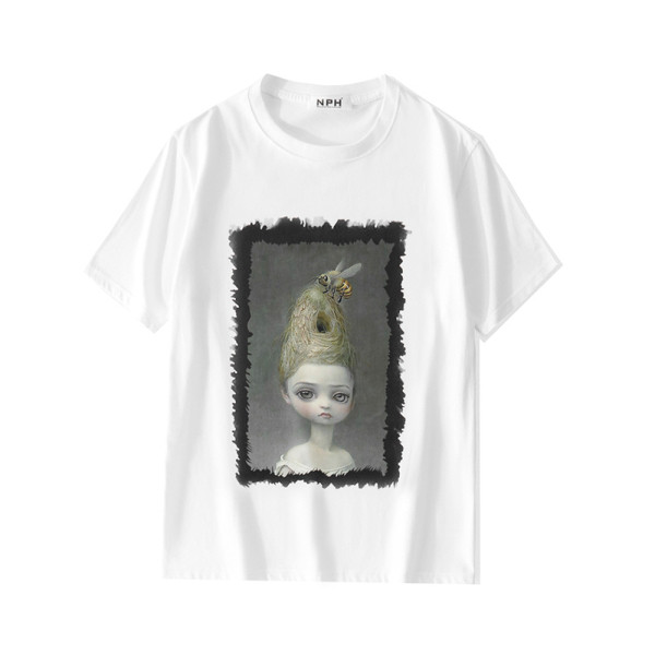 Tricou unisex model nou cu imprimeu si maneci scurte