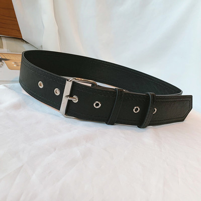 Cureaua casual neagra de dama din piele ecologica