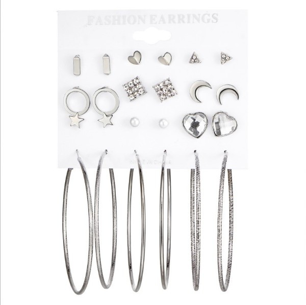 Set șase cercei - cinci modele