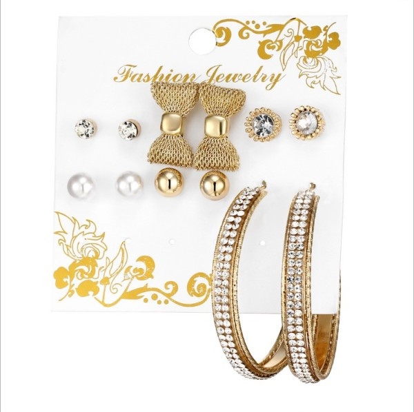 Set șase cercei - cinci modele