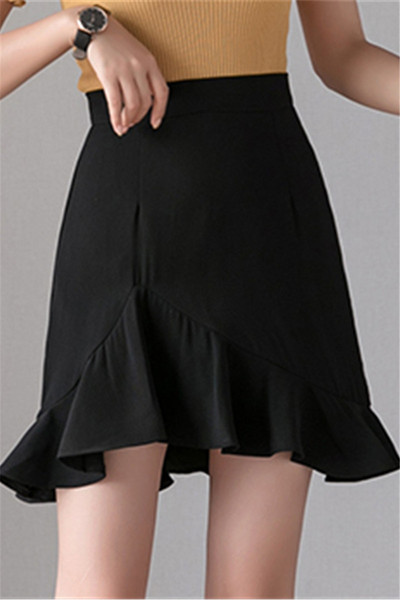 Fusta scurta de dama model nou cu talie inalta