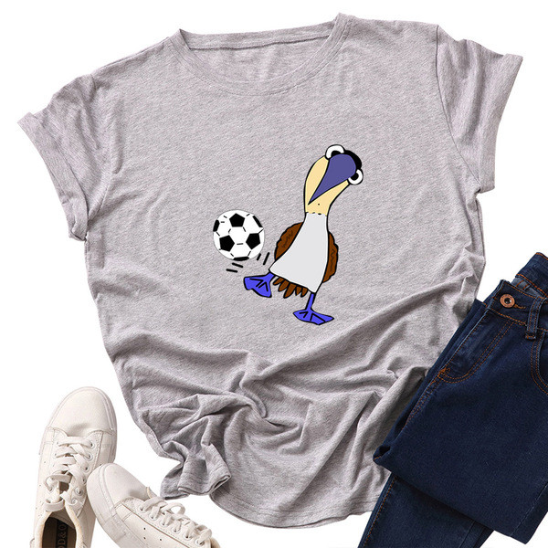 Tricou casual dama cu maneca scurta si aplicatie colorata