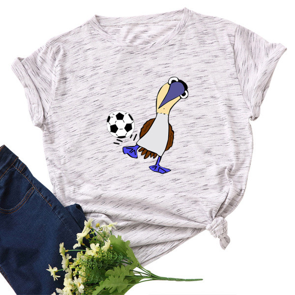 Tricou casual dama cu maneca scurta si aplicatie colorata