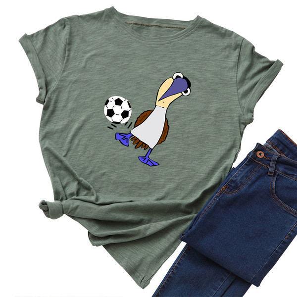 Tricou casual dama cu maneca scurta si aplicatie colorata