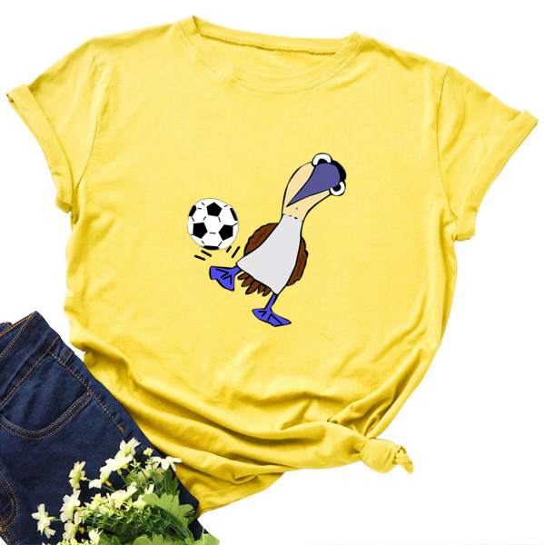 Tricou casual dama cu maneca scurta si aplicatie colorata