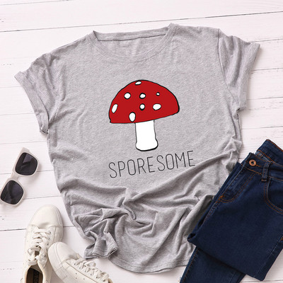 Tricou de damă cu aplicație colorată, mâneci scurte și decolteu oval