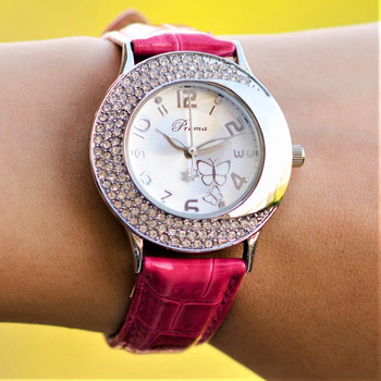 Дамски часовник Prema Butterfly Pink