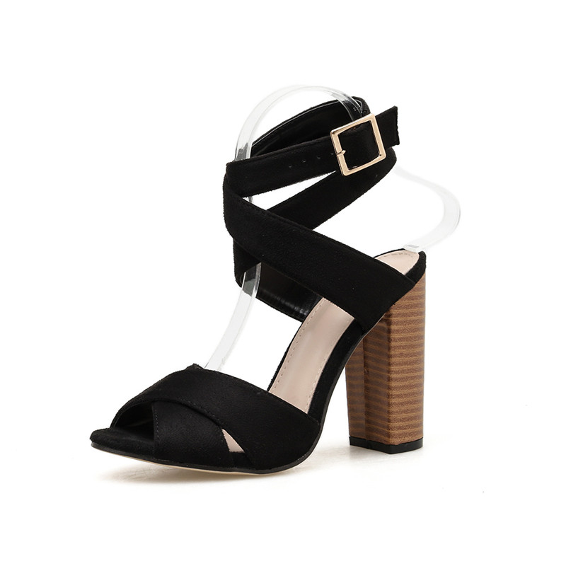 Novi model ženskih sandala sa eko antilop remenčićima i visokom petom