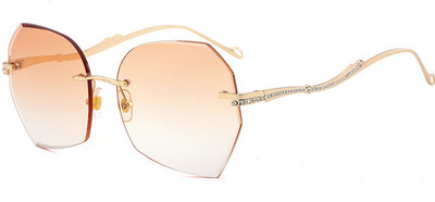 Jauns modernu saulesbriļļu modelis ar krāsainām lēcām