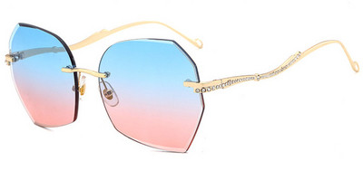 Jauns modernu saulesbriļļu modelis ar krāsainām lēcām