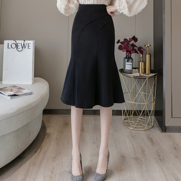 Stiilne kõrge vöökohaga naiste seelik – lõikega mudel