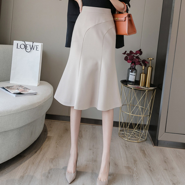 Stiilne kõrge vöökohaga naiste seelik – lõikega mudel