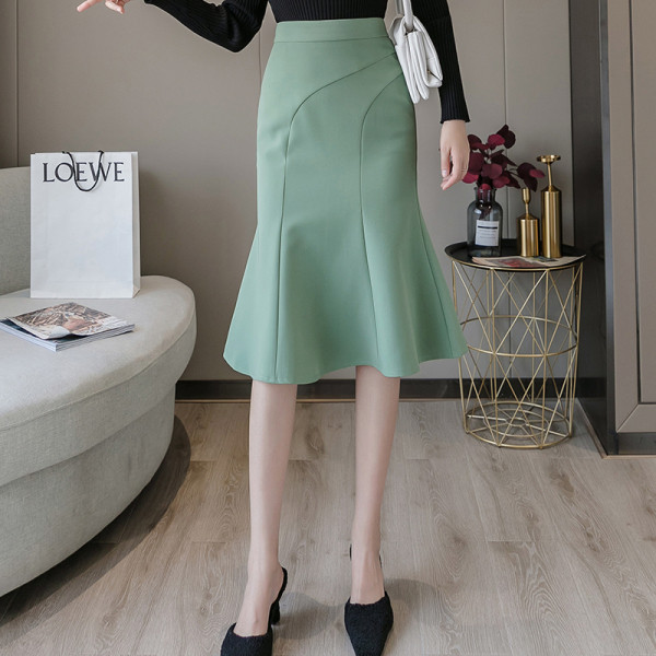 Stiilne kõrge vöökohaga naiste seelik – lõikega mudel