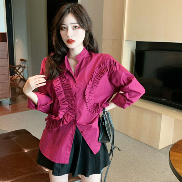 Ženska košulja od šifona na kovrče