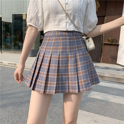 Modernus moteriškas klostuotas sijonas aukštu juosmeniu – kirpimo modelis