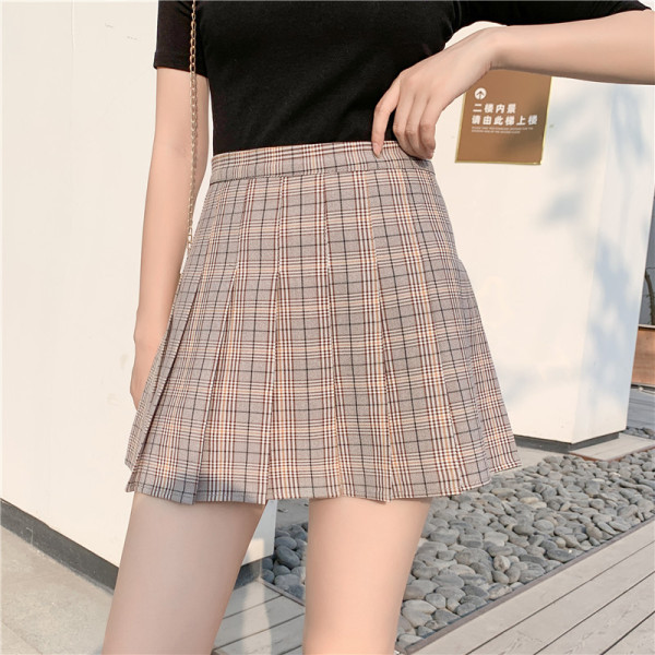 Modernus moteriškas klostuotas sijonas aukštu juosmeniu – kirpimo modelis