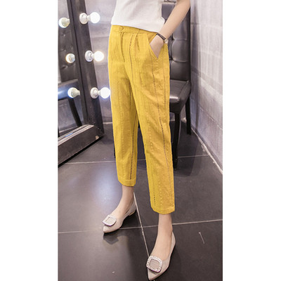 Női alkalmi nadrág egyenes modell normál derékkal