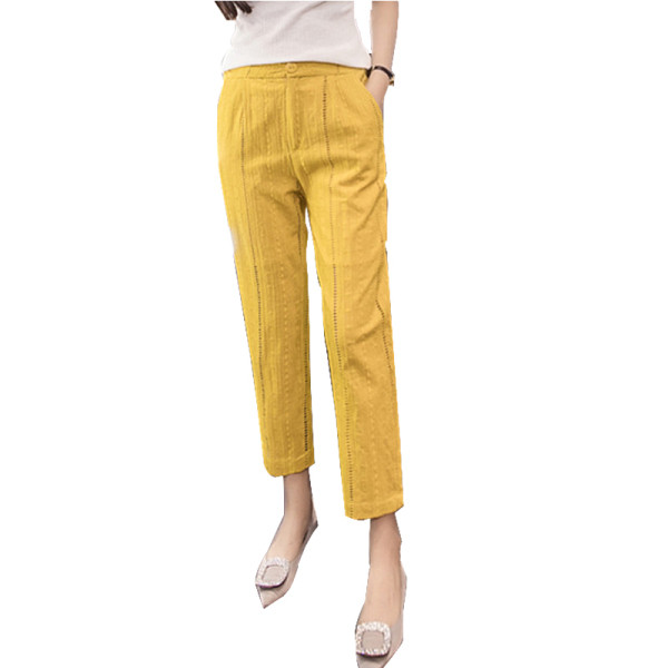 Női alkalmi nadrág egyenes modell normál derékkal