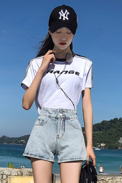 Ženske ležerne kratke traperice s visokim strukom