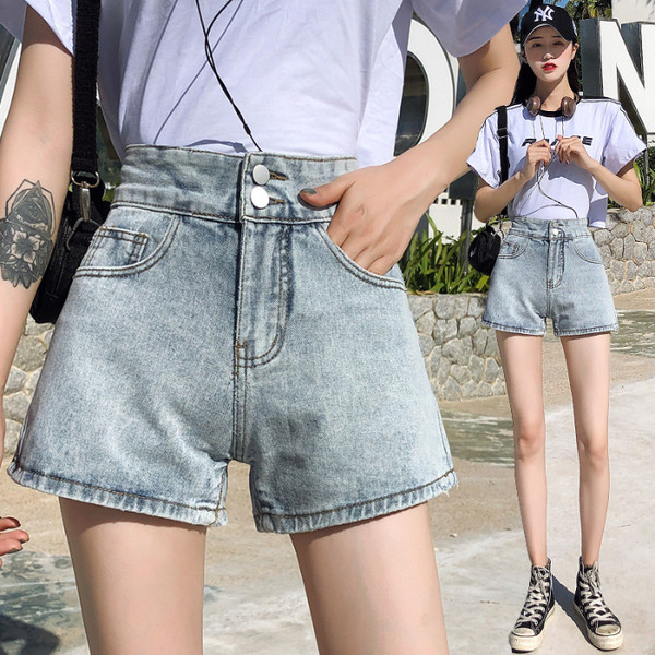 Ženske ležerne kratke traperice s visokim strukom