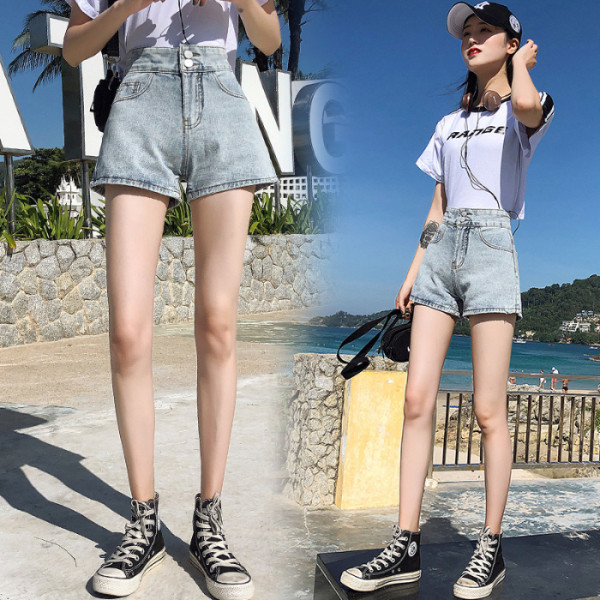 Ženske ležerne kratke traperice s visokim strukom