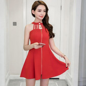 Model modern de rochie de dama cu fermoar