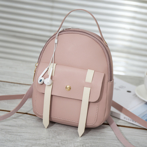 Sieviešu ikdienas mugursoma ar rāvējslēdzēju un lielu priekšējo kabatu