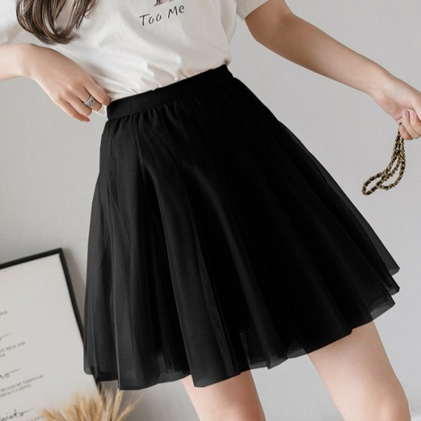 Naujo modelio moteriškas sijonas su tiuliu - kirpimo modelis