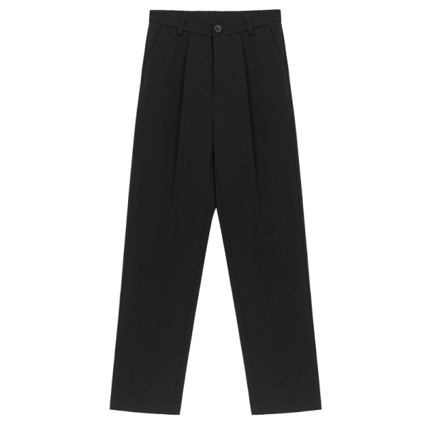 Stiilsed naiste püksid kõrge vöökohaga sirge mudeliga