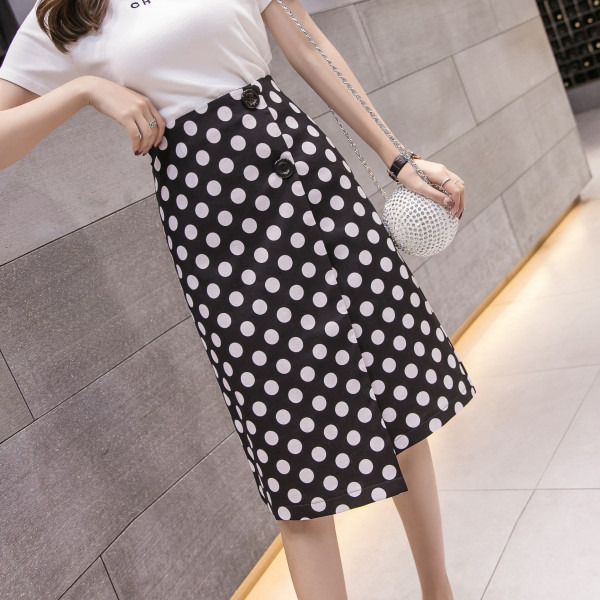 Fusta lunga moderna de dama model asimetric