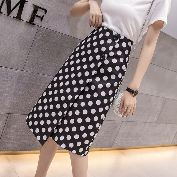 Fusta lunga moderna de dama model asimetric