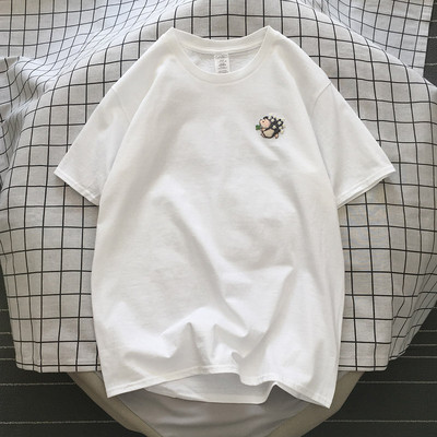 Pašreizējais vīriešu t-krekls ar izšuvumu ezīša formā