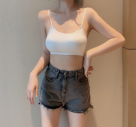 Dnevni ženski poprsje s tankim naramenicama